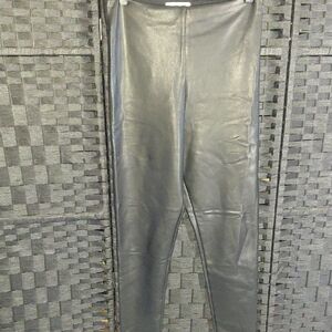 Black Faux Leather Leggings